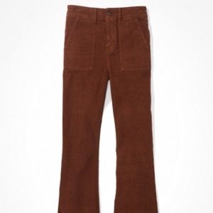 BRAND NEW - AE Corduroy Super High-Waisted Flare Pant - Size 12 Long